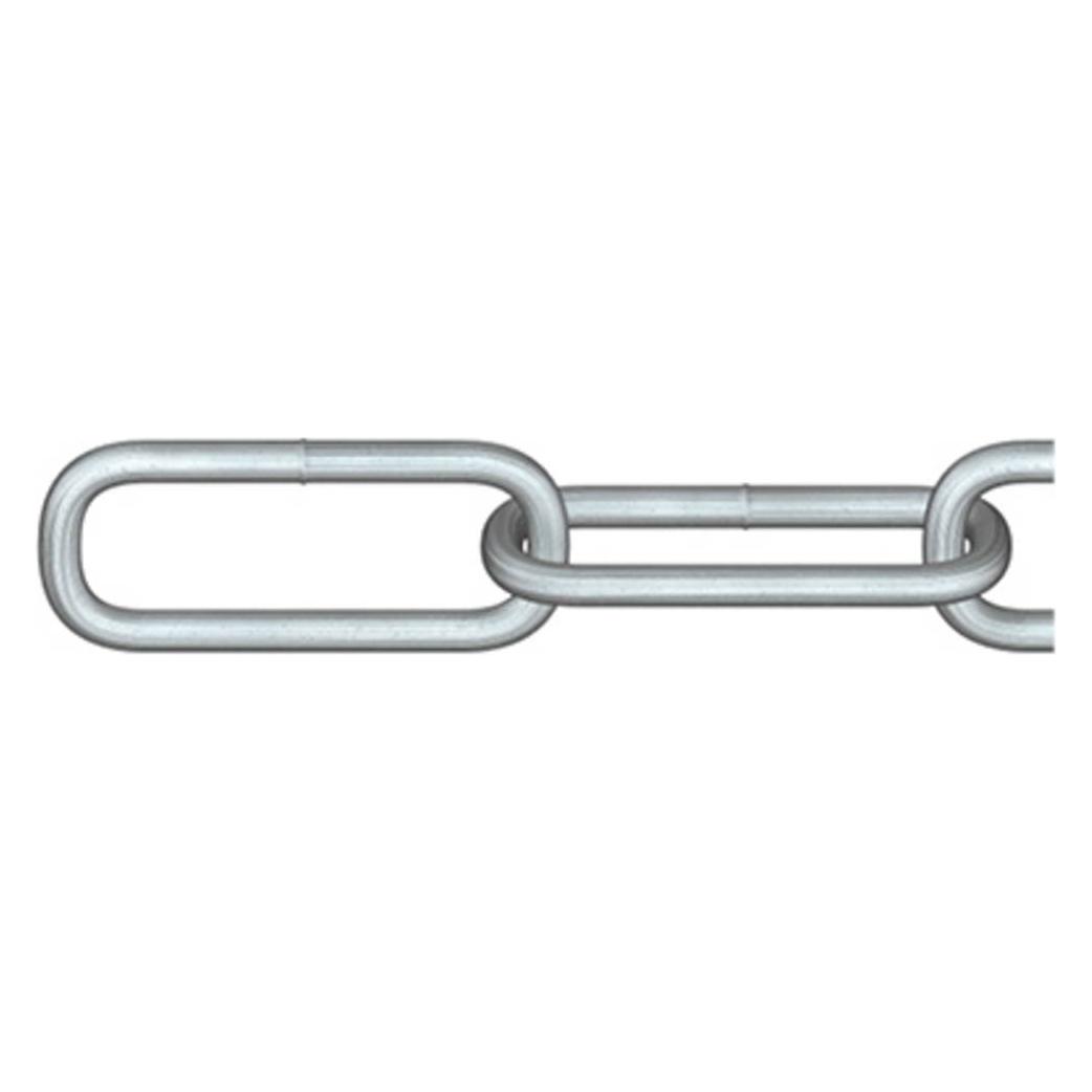 Dörner + Helmer 171887 Rundstahlkette Silber Stahl galvanisch verzinkt 60 m (60 m) (171887)