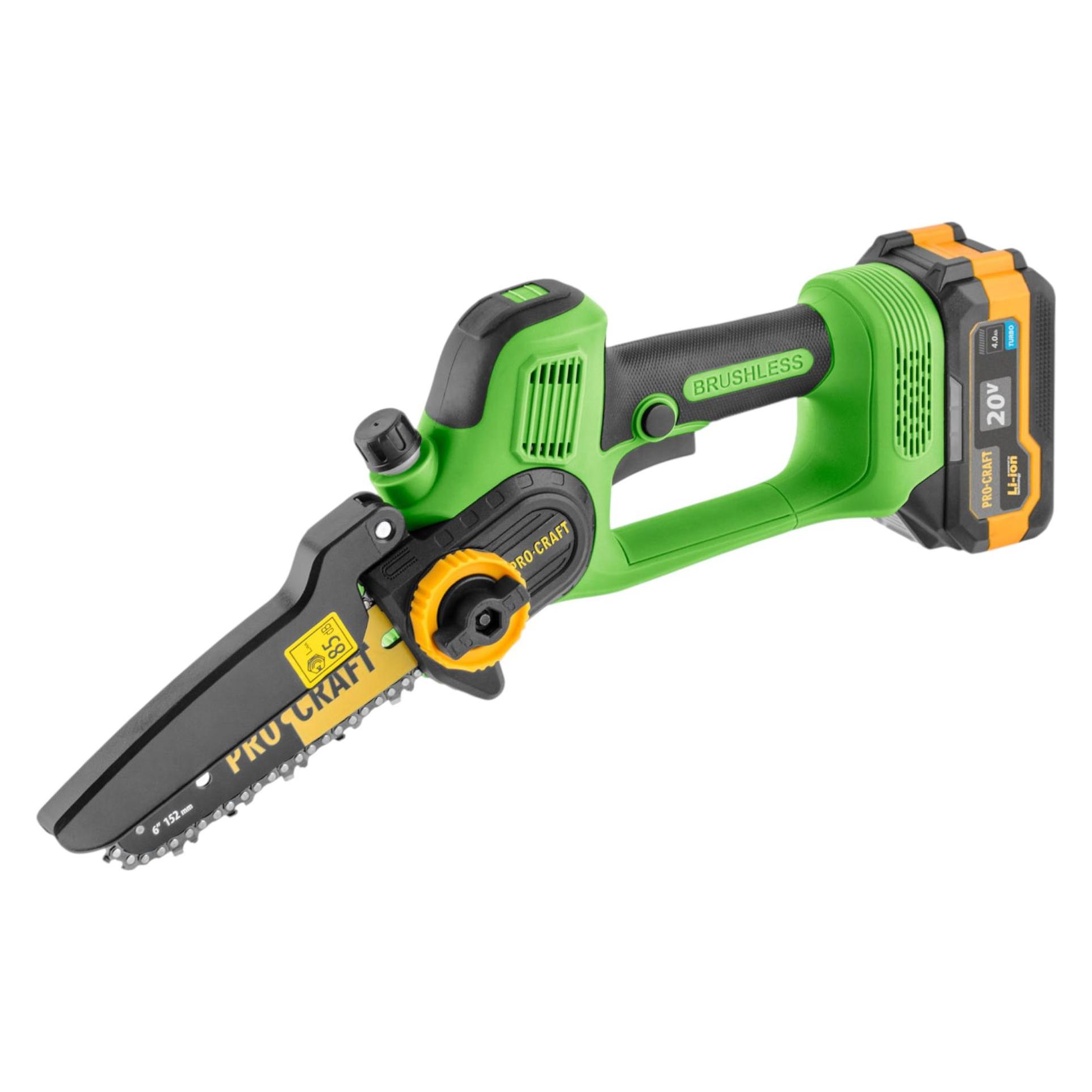 Procraft PA168SET Akku Gartengeräte Set 20 V PKA35Li Akku Mini Kettensäge + ES25Li Akku Astschere + (Akku Kettensäge) (PA168SET)