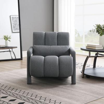Direct Wicker Modern Linen Fabric Upholstered Accent Chair