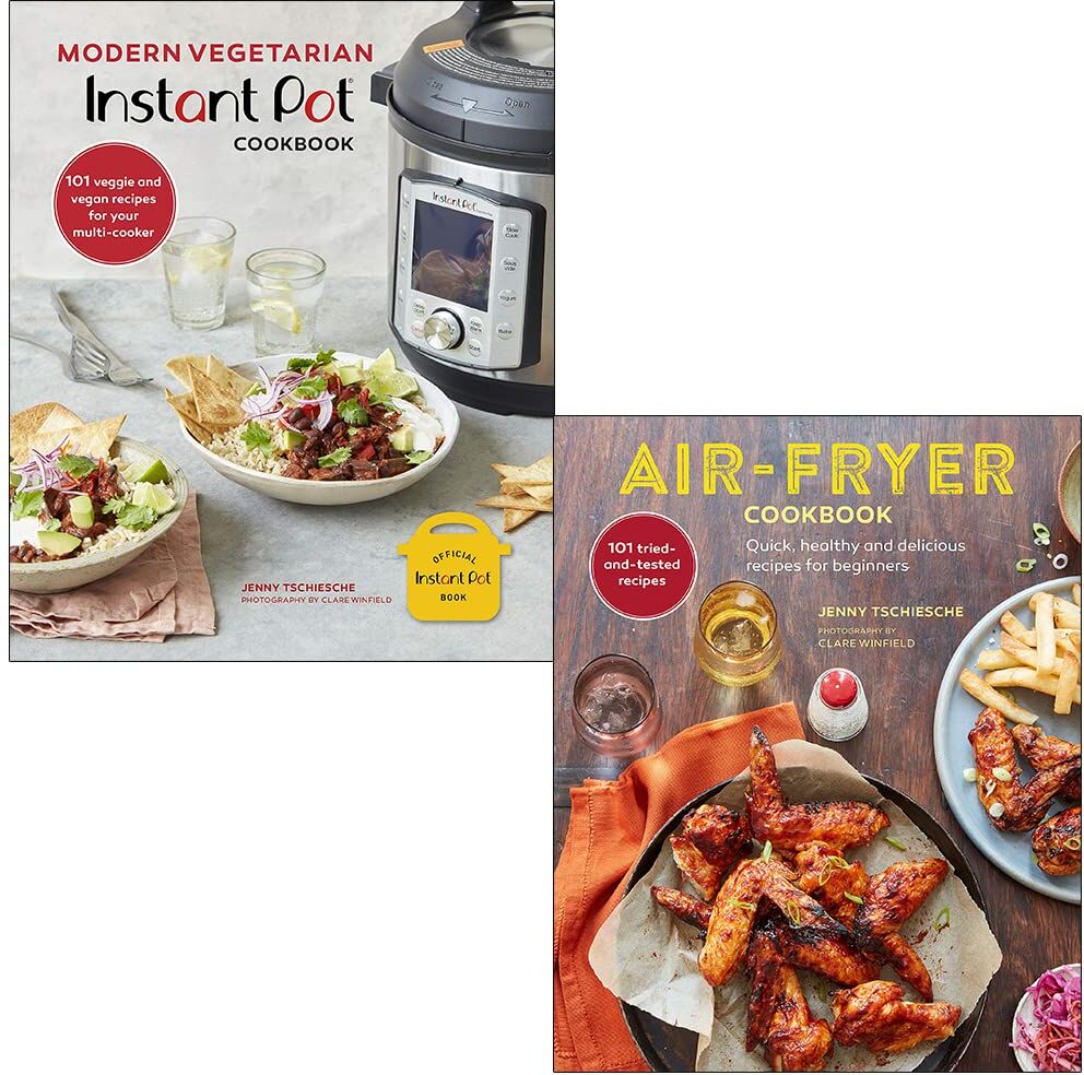 Ryland Peters & Small Jenny Tschiesche Collection 2 Books Set (Modern Vegetarian Instant Pot Cookbook, Air-Fryer Cookbook)