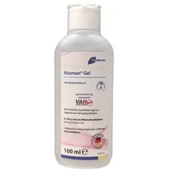 Meditrade Alcoman Händedekontaminationsgel 100 ml Händedekontaminationsgel,umfassend wirksam, VAH zertifiziert