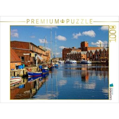 CALVENDO Puzzle Wismar - Im Alten Hafen | 1000 Teile Lege-Größe 64x48cm Foto-Puzzle für glückliche Stunden