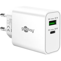 USB-C PD GaN Dual-Schnelladegerät 30 W, wh weiß