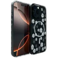 Incipio Forme MagSafe - Hülle für iPhone 16 Pro Max (Ditzy Floral Silver)
