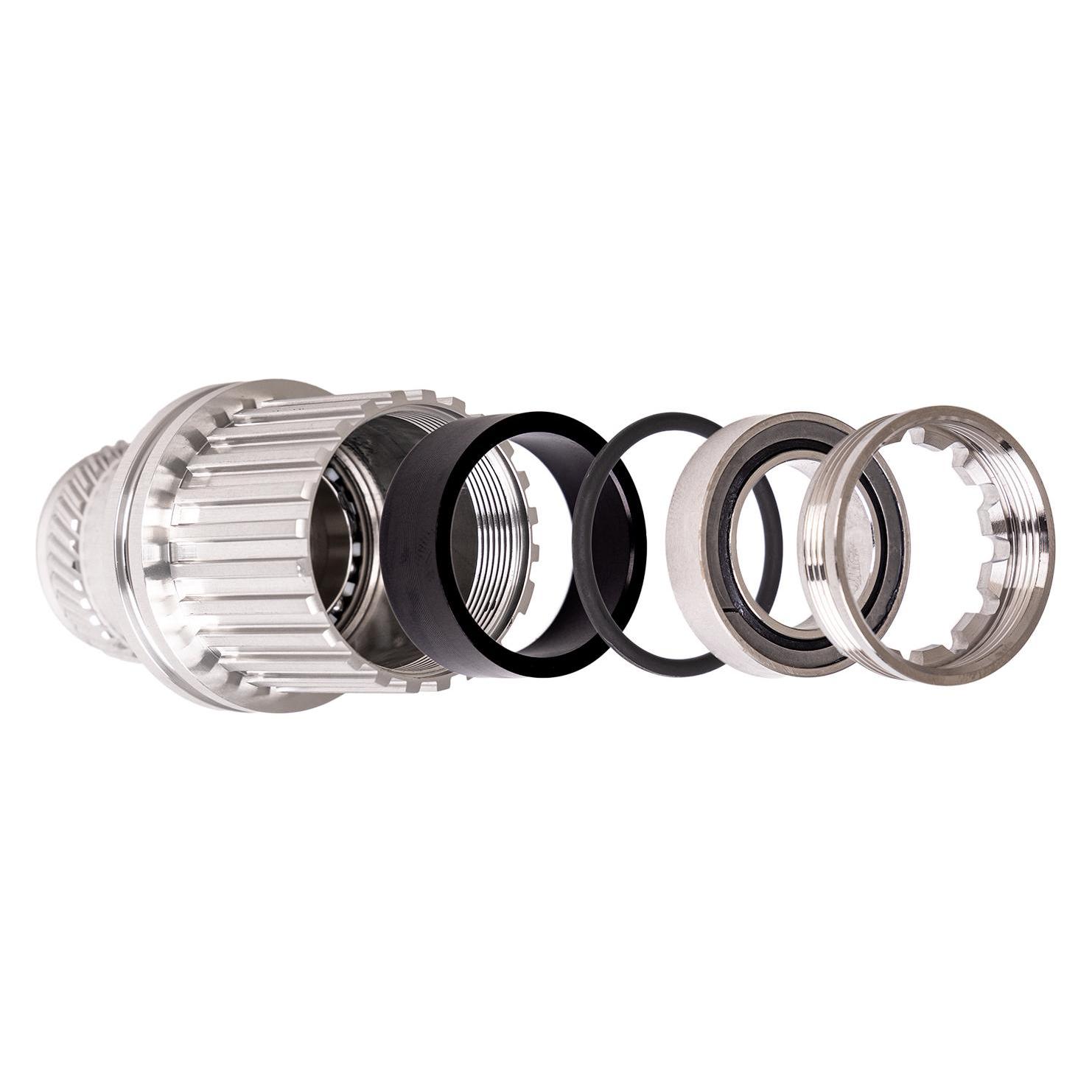 Chris King Freilaufkörper R45 Gen. 4, Shimano Microspline inkl. Edelstahl-Lager, Aluminium, silver (54841230)
