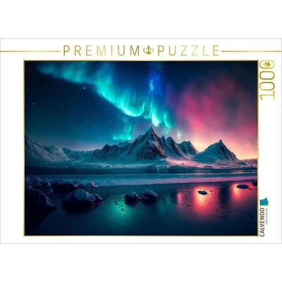 CALVENDO Puzzle Aurora Borealis | 1000 Teile Lege-Größe 64x48cm Foto-Puzzle für glückliche Stunden