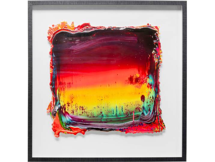 Bild mit Rahmen KARE DESIGN Gerahmtes Bild Art Pace 90x90cm , bunt (farbe bild(er): mehrfarbig), B:90cm H:90cm T:3,5cm, Papier, Polyester, Polyresin, Bilder, Bild mit Rahmen