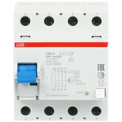 ABB F204B-125/0.5-L FI-Schutzschalter 4P allstromsensitiv 125A 500mA N links 2CSF204523R4950