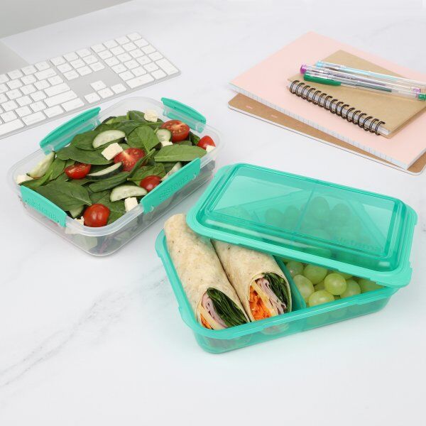 Sistema Lunch Stack Madkasse, 1,8l, Teal