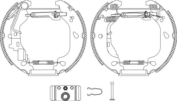 Textar Bremsbackensatz Shoe Kit Pro 84054401 Für Fiat