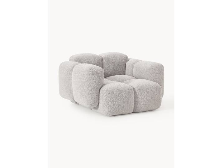 Fauteuil lounge en bouclette Tayla