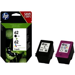 HP Druckköpfe mit Tinte Nr 62 schwarz/farbig