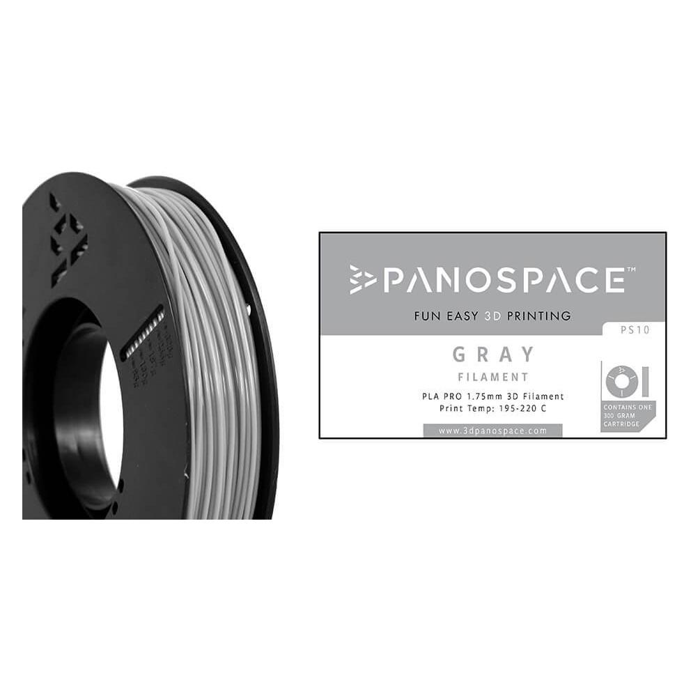 Panospace Filament Grey PLA 1.75mm 300g (PLA, 300 g, 1.75 mm) (PS-PLA175GRY0300)