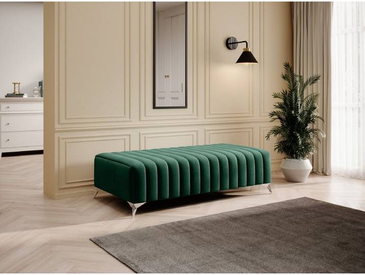 Designer Beistellhocker Cadeo - Grün - Luxusbetten24