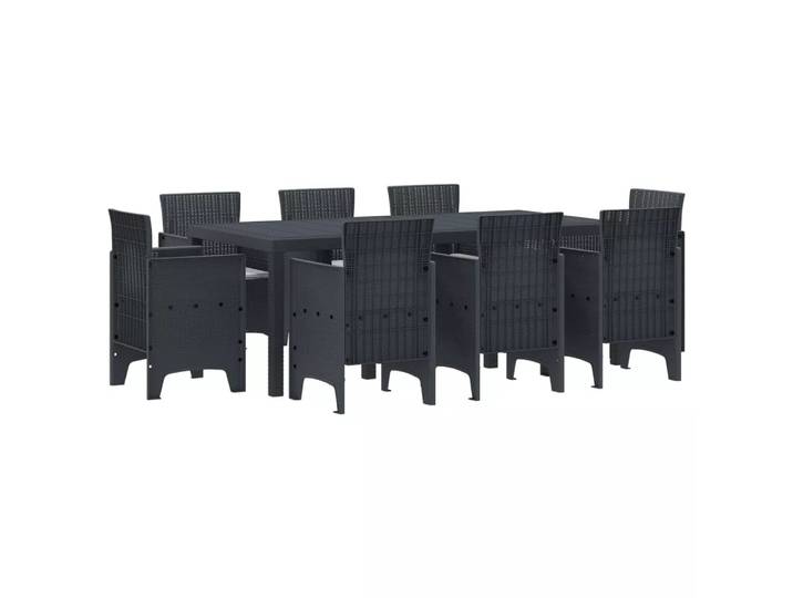 VidaXL - Essens draußen polypropylen, One Size, Anthrazit