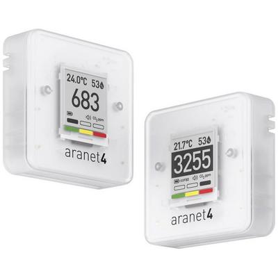 aranet CO2 Messgerät 0, 0, 600 - 9999, 50, 85, 1100 ppm, °C, %, hPa mit Temperaturmessfunktion