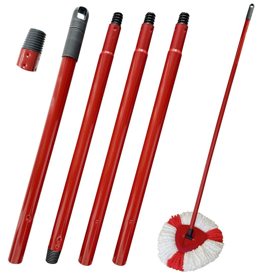 Dripio Mopsteel 4-delig verstelbaar inclusief reservehandvat compatibel met Vileda Turbo Spin Mop