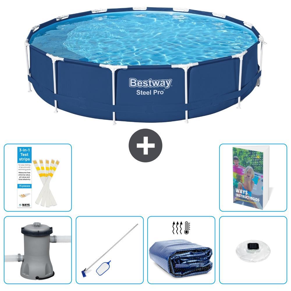 Bestway Steel Pro Rund - 396x84 cm - 5-teilig S305