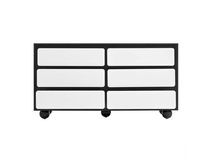 Buffet commode élégante à six tiroirs – coiffeuse au design moderne très pratique. 140 × 38 × 74 5 cm