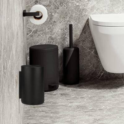 Zone Denmark Toilettenpapier Aufbewahrung hängend Wandmontage Design schwarz für 2 Rollen