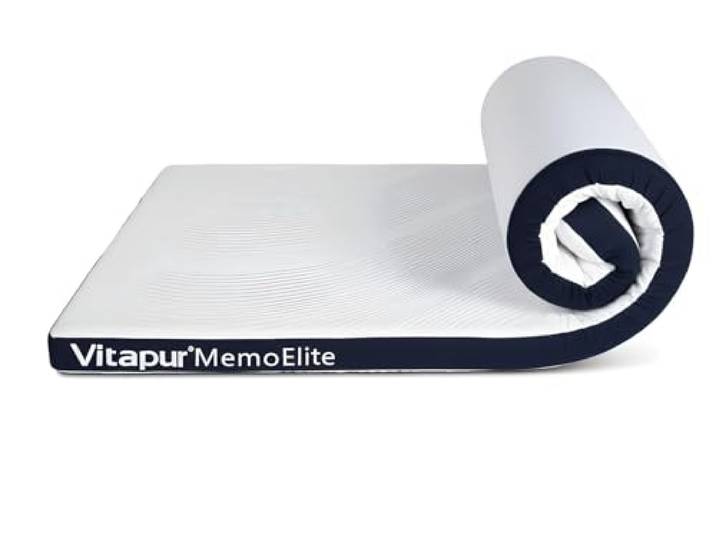Vitapur MemoElite Hybrid Matratzenauflage 160x200 Memory Foam Kühlend & Atmungsaktiv Matratzenschoner