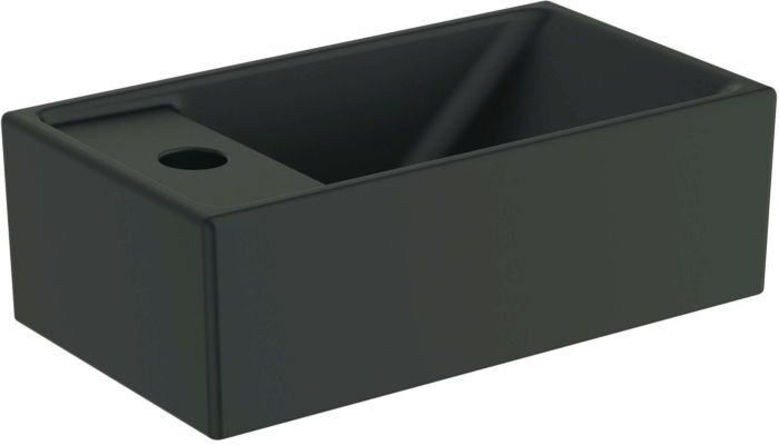 Ideal Standard Plus Möbel-Handwaschbecken-Paket R0579WG Hochglanz weiß lackiert, 37x21x67cm, Hahnloch links
