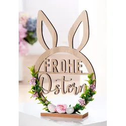 Standrelief Frohe Ostern Hase 31cm