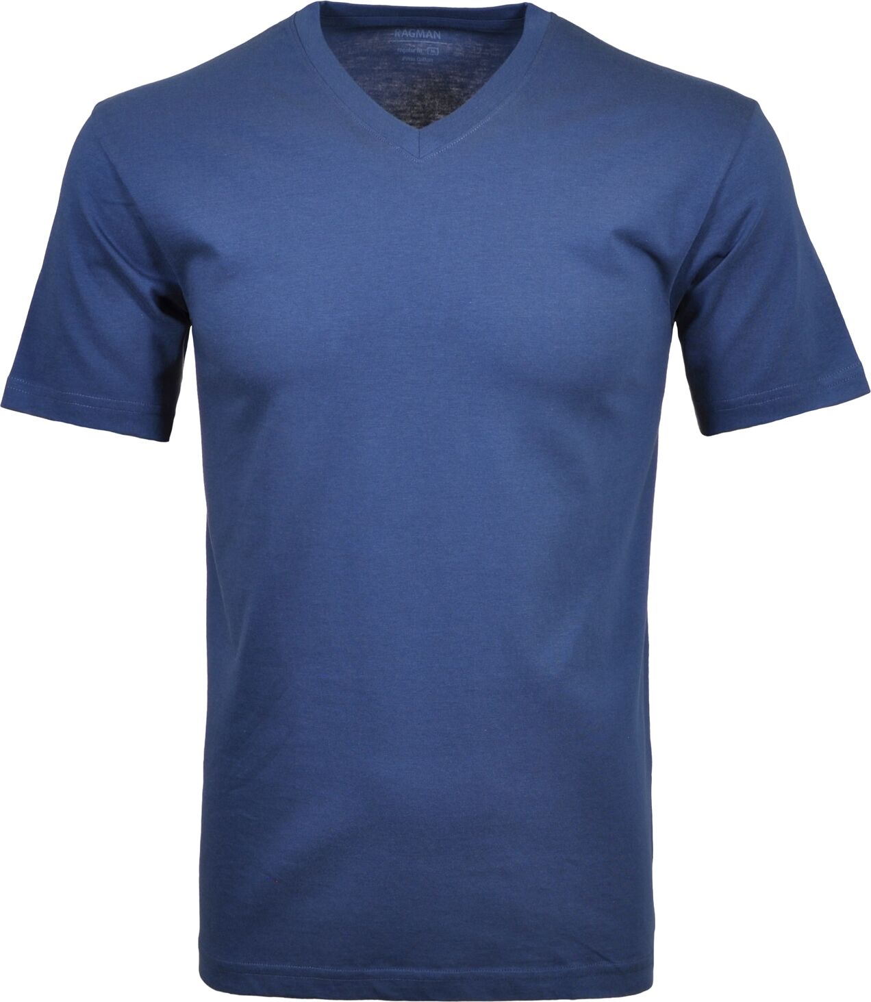 T-Shirt RAGMAN, Herren, Gr. 106, blau (nachtblau), Baumwolle, Rundhals, Shirts T-Shirt nachtblau 106
