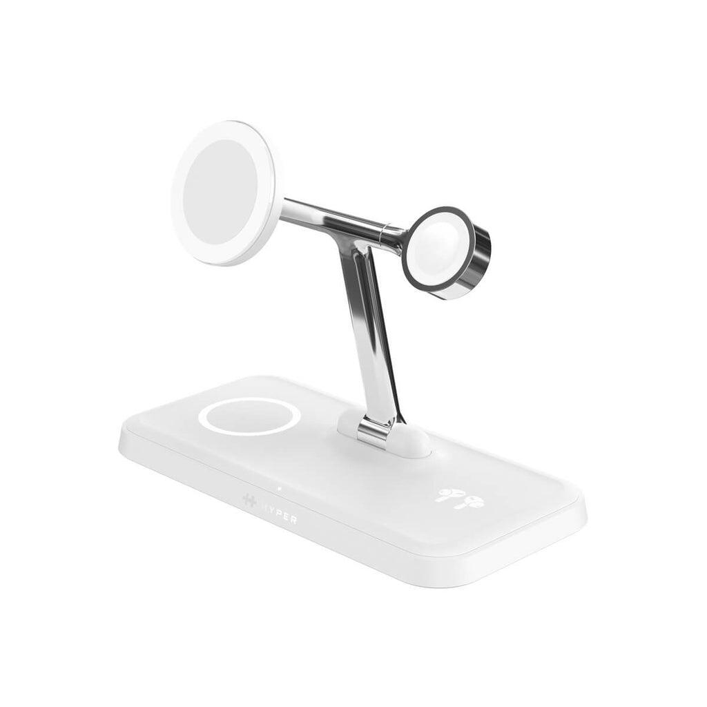 Hyper® HyperJuice HJ3004WHGL Next Qi2 4-in-1 Magnetische Ladestation