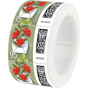 DeutschePost Briefmarken Set, 200 Stück à 95cent, Blumenbrief, Standardbrief/Postkarte, nassklebend