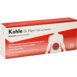 Kohle Dr.mann 250mg Tablettem 20 ST