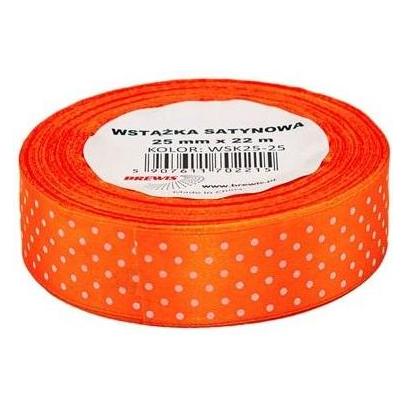 Brewis Orange gepunktetes Satinband 25mmx22m (47593276)