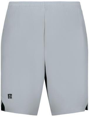 Russell Athletic R20SWM Legend Stretch Woven Shorts in Grid Iron Silver size Large   Polyester/Spandex Blend