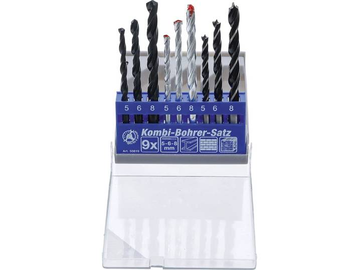 BGS Combi-borenset 5 - 8 mm\, 9 delig