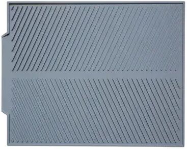 Discount Dollar Deals Kitchen Silicone Drain Pad, Storage Rack Holder, Durable Table Mat For Dish Drying Counter Protection gray l