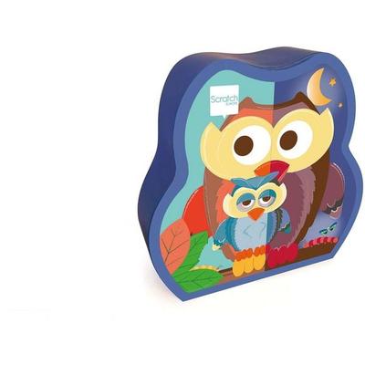 Kinderpuzzle Eule Tag/Nacht beidseitig (Puzzle)