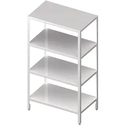 Stalgast Regal ECO mit glatten Böden 600x400x1800 mm, Selbstmontage (AISI201)