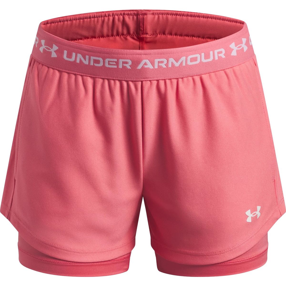 Under Armour Tech Play Up 2n1 Short pink white (600) XL 6004985-600-YXL