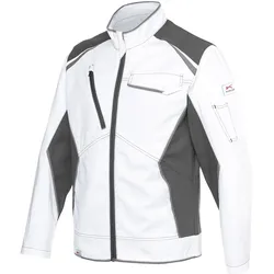 Bundjacke "ICONIQ Cotton" - XL - weiß/anthrazit