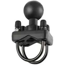 RAM Mounts Rail base, 2 x U-bolt, C-size, Smartphone Halterung, Schwarz