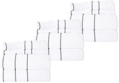 Quick Dry Towel Set - Absorbent Cotton Bathroom Accessories with Bath Towels, Hand Towels, and Wash Cloths by Lavish Home