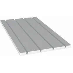30mm EPS300 Fußbodenheizungsplatte VA 12.5cm alukaschiert für 16mm Verbundrohr 1000x500mm gerade