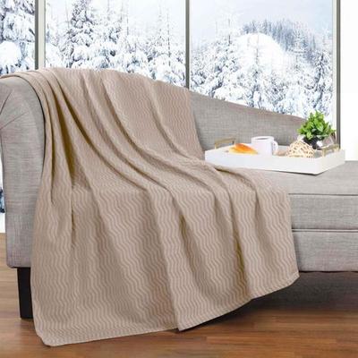 Home City, Inc. Jena Blanket, Twin, Khaki