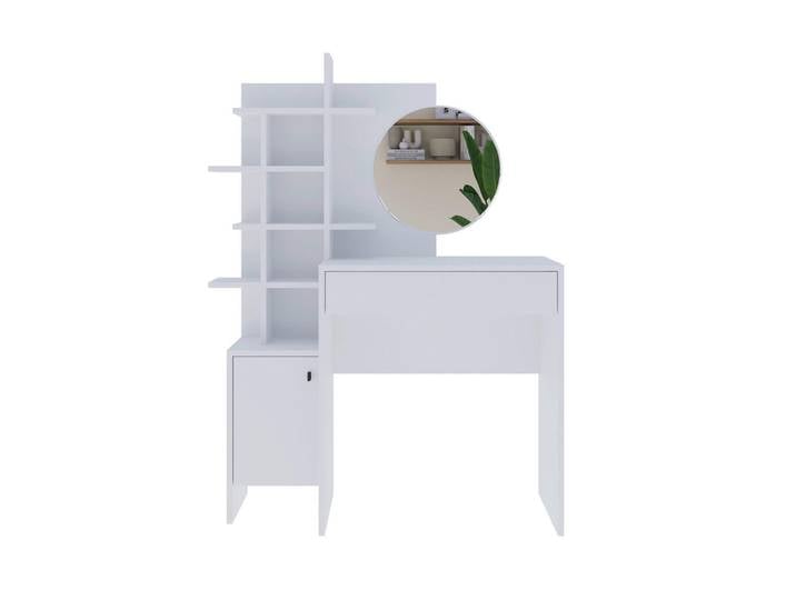 Livetastic Schminktisch, Weiß, 1 Schublade(n) Schubladen, 35x151x105 cm, Schlafzimmer, Schminktische