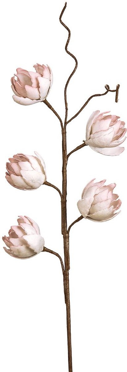 DECO Chrysant rose kunstbloem, 80 cm lang