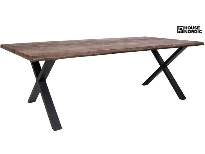 HOUSE NORDIC Tisch TOULON 240x95x75cm rotbraun