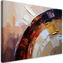 LEINWANDBILD Bunte Abstraktion Halbkreise 100x70cm