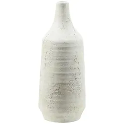 HOME STORY Deko Vase   ¦ weiß ¦ Steingut ¦ Maße (cm): H: 36,5  Ø: 14.5