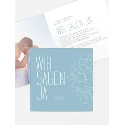 Hochzeitseinladungen selbst gestalten mit Spruch und Fotos im Onlinedesigner bei Meine-Kartenmanufaktur.de