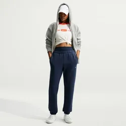 NIKE Studio Fleece Mid-Waist Jogginghose Damen 410 - midnight navy/sail M